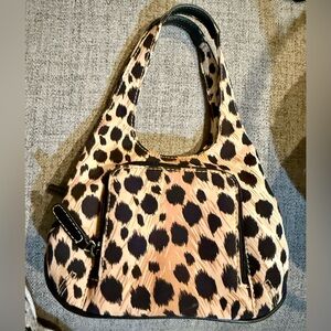 Nine West Leopard Print Mini Purse in Tan and Black